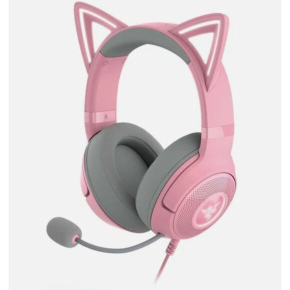 Razer Kraken‎ Kitty V2 Quartz Edition Wired Gaming Headset New - Picture 1 of 7